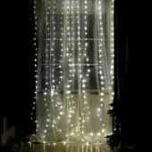 Гирлянда Luazon Lighting Занавес роса на крючках с пультом, 2,8×3 м